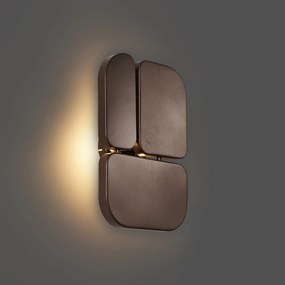 Designerski kinkiet brązowy 3-punktowy - Planes