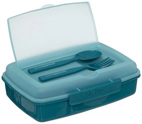Śniadaniówka z przegródkami i sztućcami BOX, 1200 ml