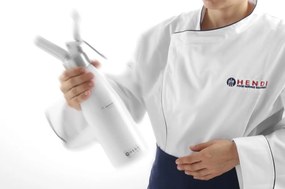 Biały aluminiowy syfon do bitej śmietany Hendi Kitchen Line, 500 ml