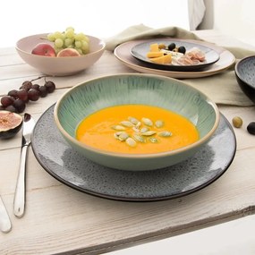 Orion Zestaw ceramicznych talerzy głębokich Glaze zielony 20,5 cm, 6 szt.