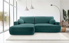 Narożnik FUEGO wolnostojący układ L strona Lewa z funkcją spania w tkaninie Bubble 14