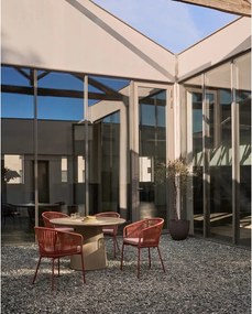 Betonowy stół zewnętrzny Kave Home Itai, ⌀ 120 cm