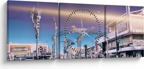 Zdjęcie ulicy w Las Vegas (z zegarem) (90x30 cm)