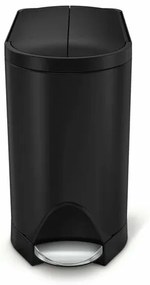 Simplehuman Wąski kosz z pedalem 10 l,  czarny