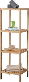 Kesper 19434 Regał bambusowy, 115 x 35 x 35 cm