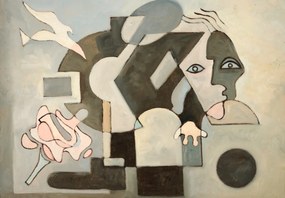 Fototapeta - Malarstwo olejne, kubizm (196x136 cm)