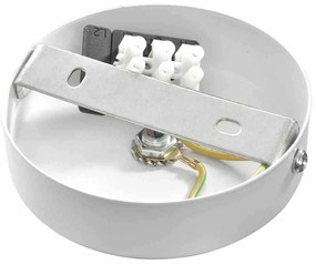 Lampa wisząca, pojedyncza biała/złota CLARK WHITE/GOLD 1xE27