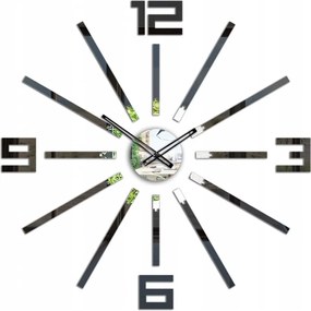 Zegar ścienny naklejany duży nowoczesny akrylowy na ścianę do kuchni salonu