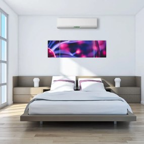 Abstrakcyjny fioletowy obraz (170x50 cm)