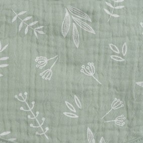 Zielony muślinowy koc dziecięcy 75x75 cm – Bébé Douceur