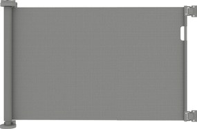 PawHut Rozsuwana bramka ochronna na schody 0-136cm Wysokość 87 cm Bramka dla zwierząt domowych 142 x 10 x 87 cm Szara