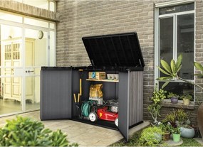 Szara plastikowa skrzynia ogrodowa Deco – Keter