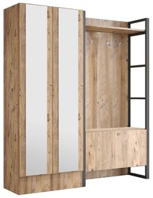 Zestaw do przedpokoju w dekorze sosny Yvette – Kalune Design