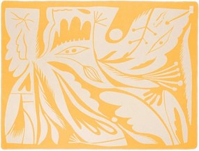 Żółty koc 165x200 cm Lino – noo.ma