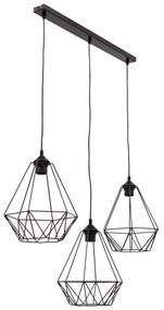 Lampa wisząca BENDINNI III czarna ELTAP