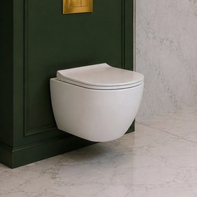 Massi Miska WC wisząca rimless biała RONA white z deską wolnoopadającą typu Slim
