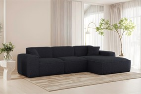 Narożnik Luga L Prawy tkanina Sven 89 granat