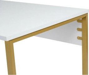 Biurko Twin White and Gold