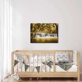 Obraz - Wodospad, vintage (70x50 cm)