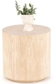 Nowoczesna okrągła ława kawowa trawertyn M3-Z72