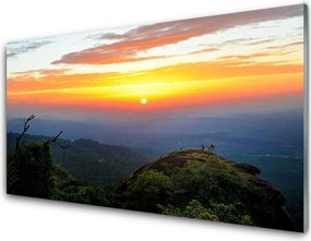 Panel Kuchenny Górski Pejzaż Z Gęstym Lasem