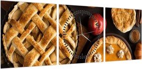 Obraz - Ciasto dyniowe (z zegarem) (90x30 cm)