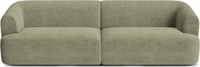 Zielona sztruksowa sofa 255 cm Campi – Cosmopolitan Design