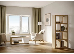 Regał w dekorze dębu 70x159 cm Berlin – TemaHome