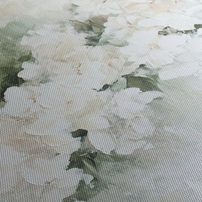 Obraz - Abstrakcja białych kwiatów (125x70 cm)