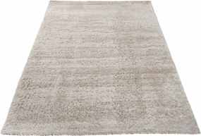 Jasnoszary dywan shaggy w stylu boho T3-Z31
