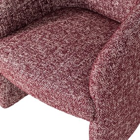 Bordowe tapicerowane krzesło biurowe Cordo – WOOOD