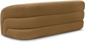 Musztardowa sofa z materiału bouclé 193 cm Elina – Bobochic Paris