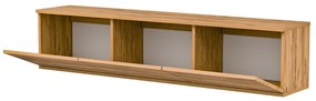 Szafka pod TV w dekorze sosny w naturalnym kolorze 160x35x32 cm Neon – Kalune Design