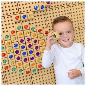 Masterkidz akrylowe kolorowe diamenciki do tablicy naukowej stem 72 sztuki