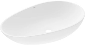 Mexen Nora umywalka nablatowa z konglomeratu 60 x 36 cm, biała - 23056001