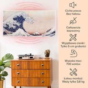 Klarstein Wonderwall Art Smart 700W Panel na Podczerwień W Formie Obrazu Fale