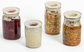 Plastia Zestaw fermentacyjny - kość słoniowa z fusami kawy, zielony