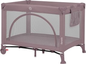 Lionelo - Łóżeczko turystyczne LAURA Różowy nude