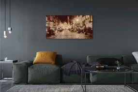 Duży obraz na płótnie Nocny Spacer po Gdańsku