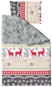 PrzytulneMieszkanie.pl PrzytulneMieszkanie.pl Flanelowa pościel CHRISTMAS TIME kolorowa Rozmiar pościeli: 70 x 90 cm | 140 x 200 cm