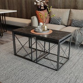 Stolik konferencyjny Defne Black Marble