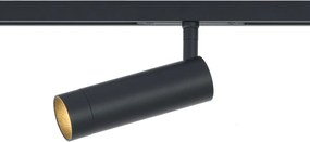 Nowoczesny reflektor czarny do systemu szynowego 1-fazowego GU10 35mm - Slimline Uzzy