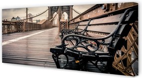 Zdjęcie na płótnie Ławka z Widokiem na Most