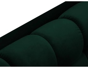 Ciemnozielony aksamitny narożnik Cosmopolitan Design Bali, lewostronny