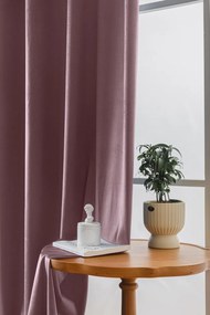 Jasnofioletowa zaciemniająca zasłona VELVET 140x270 cm Zawieszanie: Taśma z wiązaniami