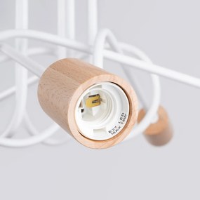 Żyrandol EMBER 5 biały SOLLUX  LIGHTING