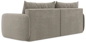 Beżowa rozkładana/ze schowkiem sofa 238 cm Kalena – Makamii