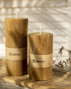 Świeca zapachowa palmowa walec Honey Brown