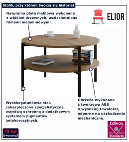 Nowoczesny stolik kawowy dąb lancelot L9-G07