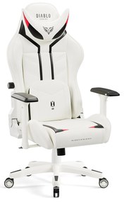 Fotel gamingowy Diablo X-Ray 2.0 Normal Size, biało-czarny